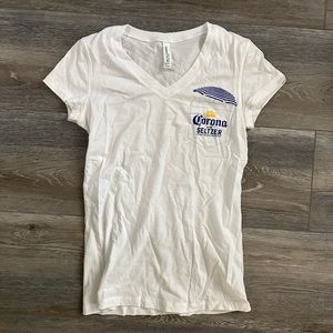 Corona Hard Seltzer short sleeve V-neck shirt